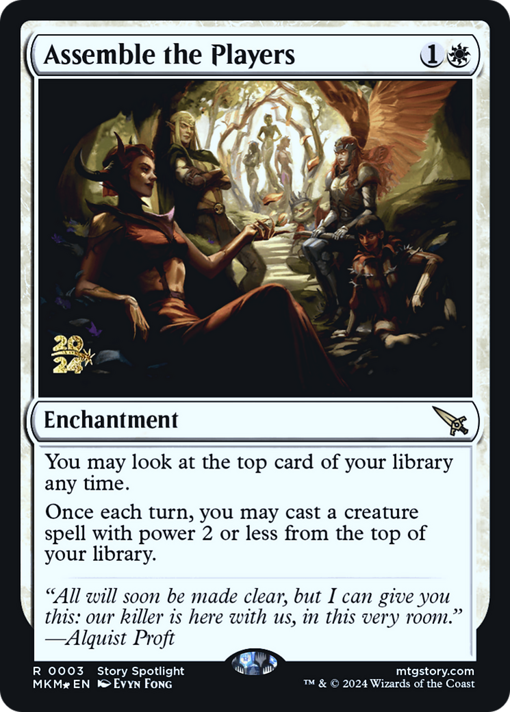 Assemble the Players [Murders at Karlov Manor Prerelease Promos] | Good Games Morley