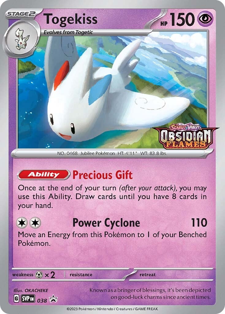 Togekiss (038) (Stamped) [Scarlet & Violet: Black Star Promos] | Good Games Morley