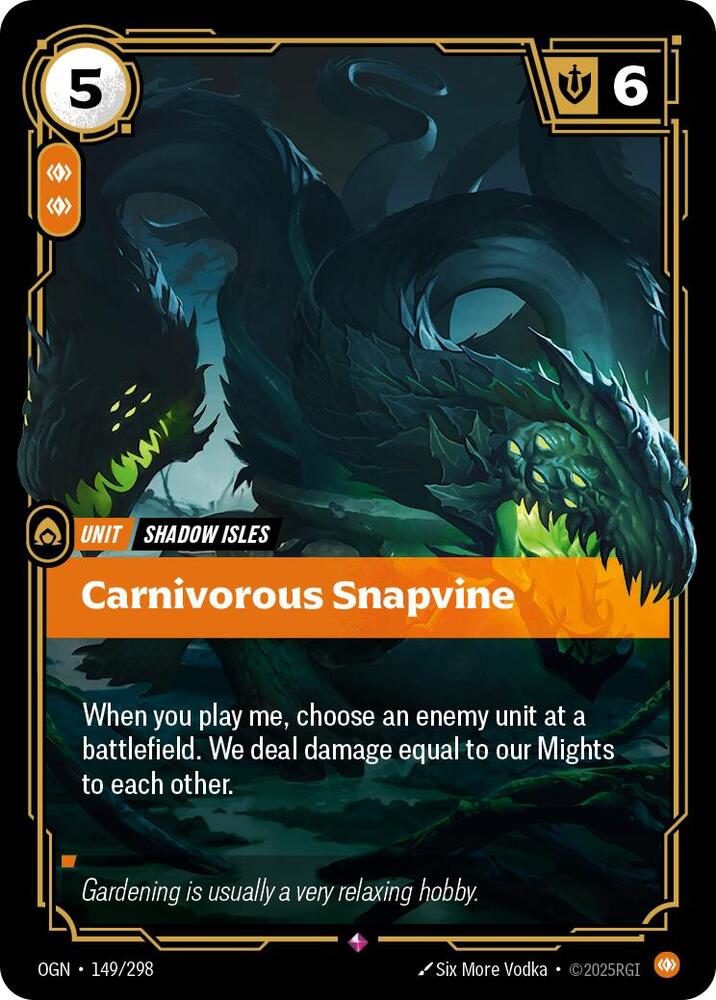 Carnivorous Snapvine 149/298 (Origins)  - Foil | Good Games Morley