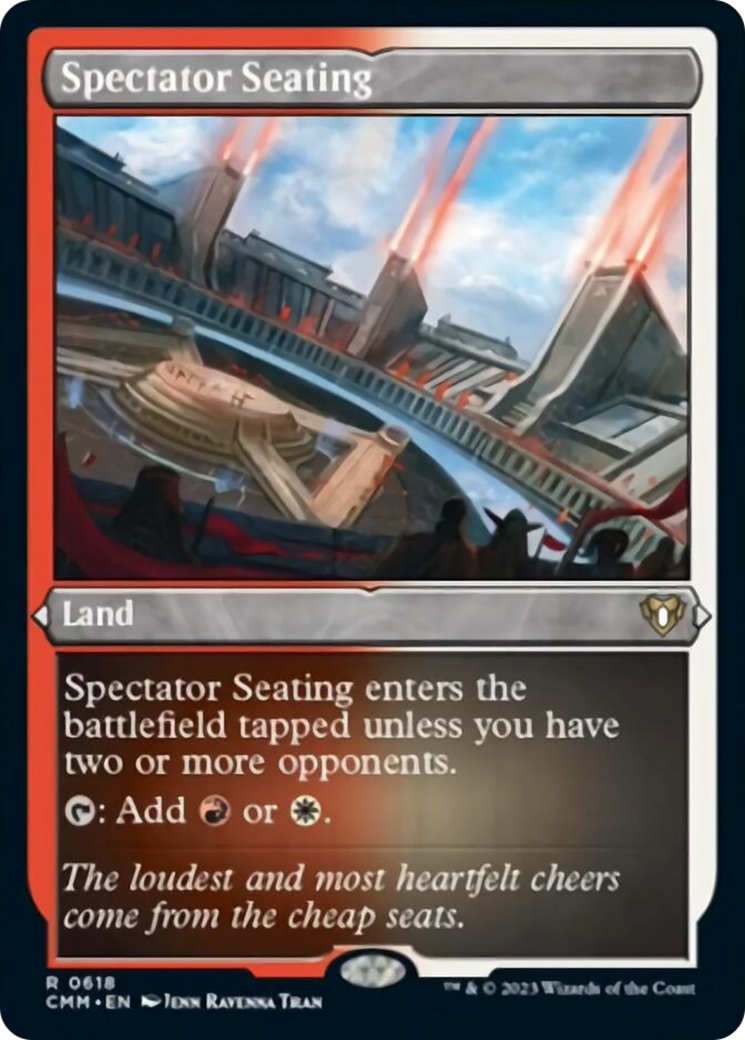 Spectator Seating (Foil Etched) [Commander Masters] | Good Games Morley