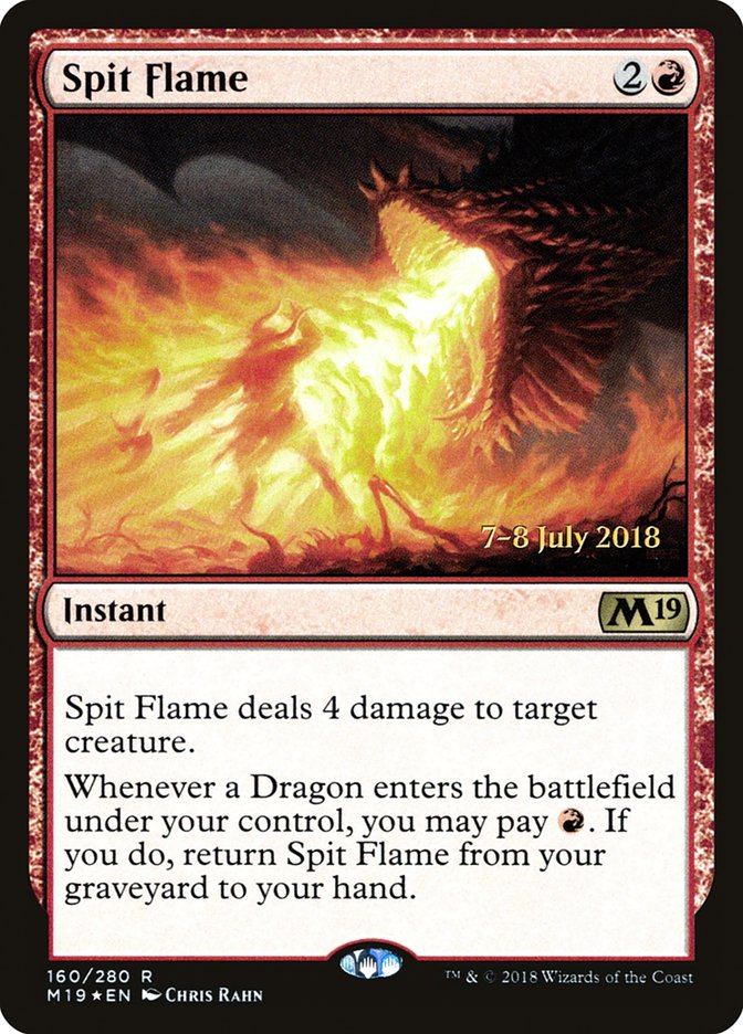 Spit Flame [Core Set 2019 Prerelease Promos] | Good Games Morley