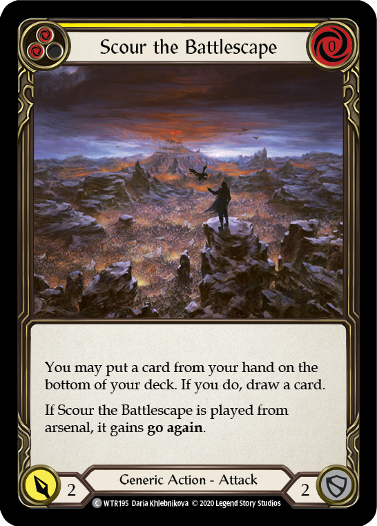 Scour the Battlescape (Yellow) [U-WTR195] (Welcome to Rathe Unlimited)  Unlimited Normal | Good Games Morley