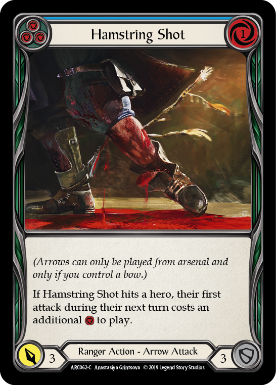Hamstring Shot (Blue) [ARC062-C] (Arcane Rising)  1st Edition Rainbow Foil | Good Games Morley