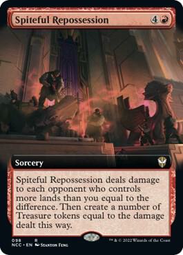 Spiteful Repossession Extended Art 98 (Commander: Streets of New Capenna)  - Foil | Good Games Morley