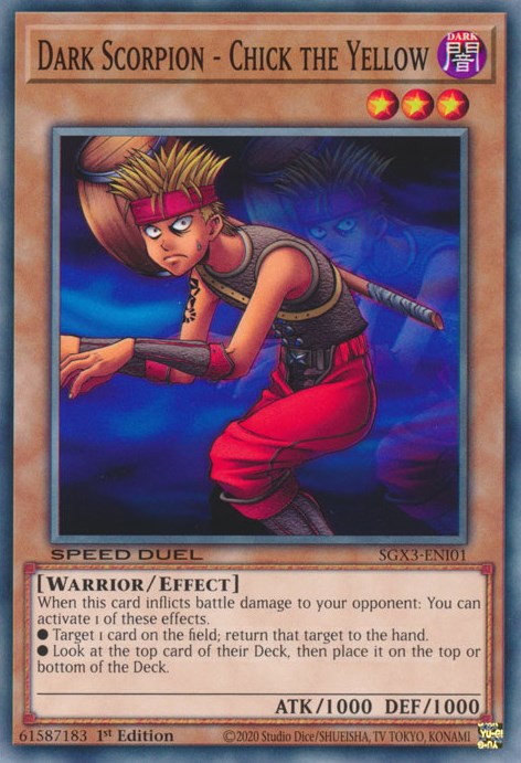 Dark Scorpion - Chick the Yellow [SGX3-ENI01] Common | Good Games Morley