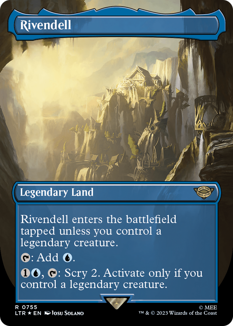 Rivendell (Borderless) (Surge Foil) [The Lord of the Rings: Tales of Middle-Earth] | Good Games Morley