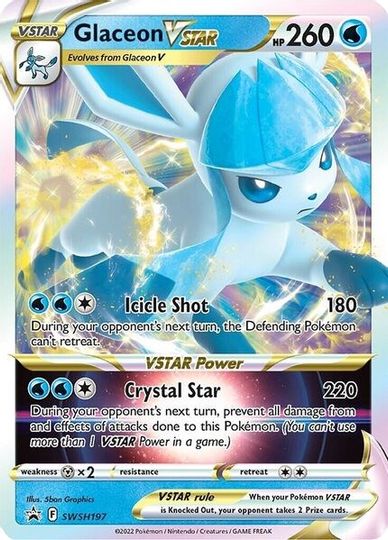 Glaceon VSTAR (SWSH197) (Jumbo Card) [Sword & Shield: Black Star Promos] | Good Games Morley