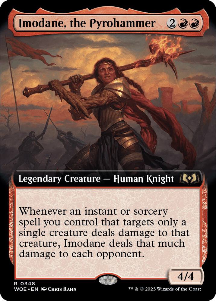 Imodane, the Pyrohammer 348 (Wilds of Eldraine)  - Extended Art | Good Games Morley