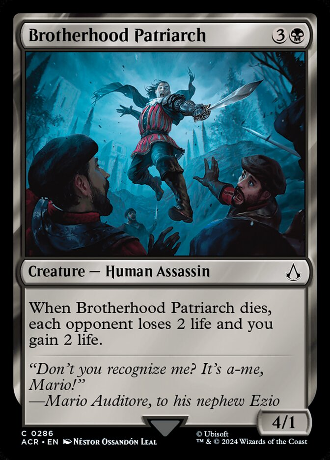 Brotherhood Patriarch 286/110 (Universes Beyond: Assassin's Creed)  | Good Games Morley