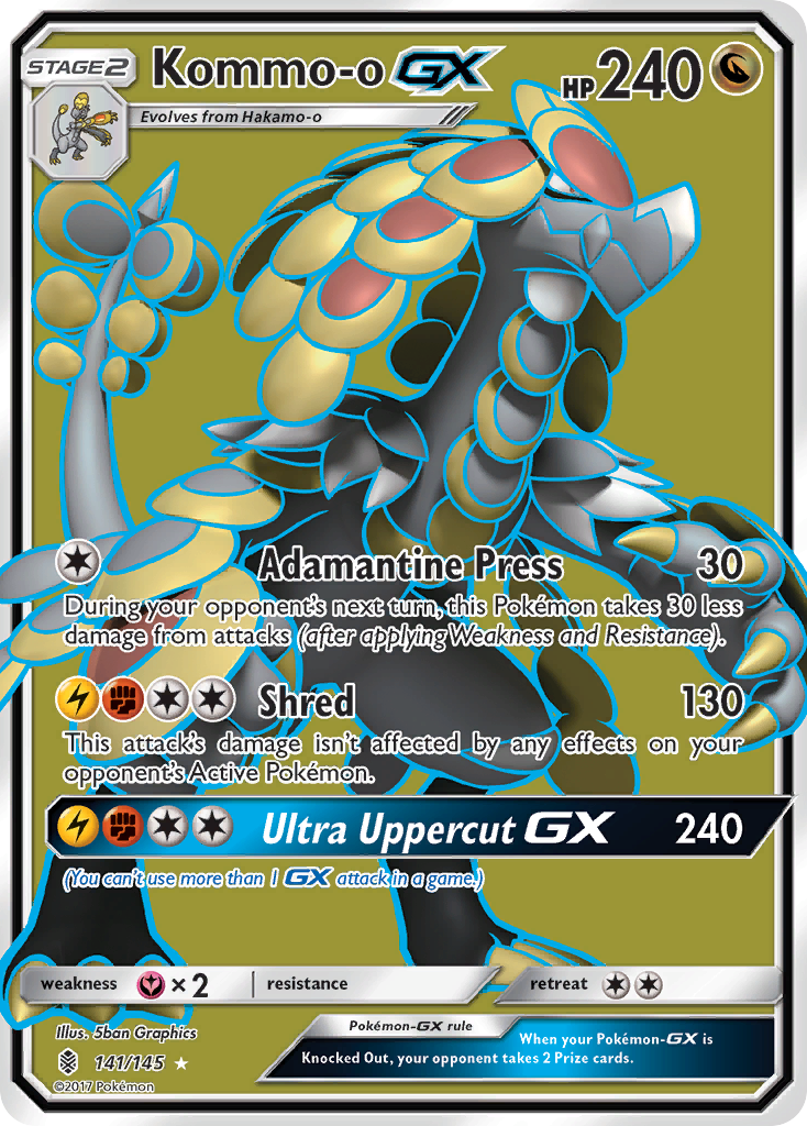 Kommo-o GX (141/145) [Sun & Moon: Guardians Rising] | Good Games Morley