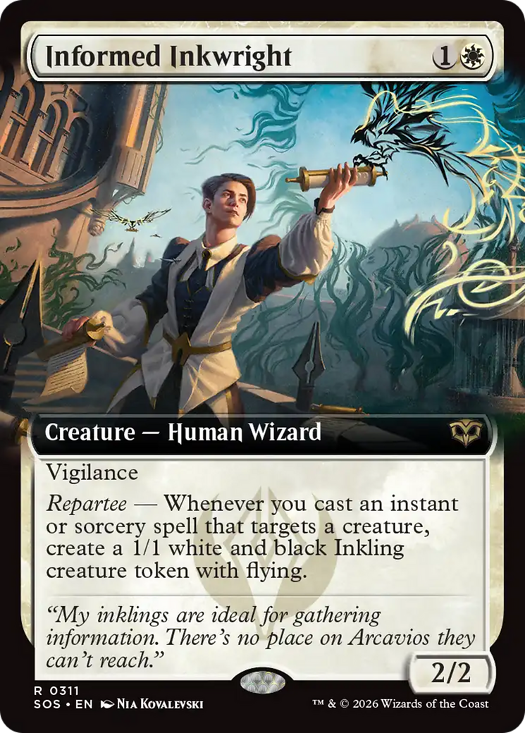 Informed Inkwright (Extended Art) [Secrets of Strixhaven] | Good Games Morley