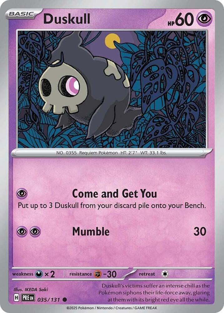 Duskull (035/131) [Scarlet & Violet: Prismatic Evolutions] | Good Games Morley