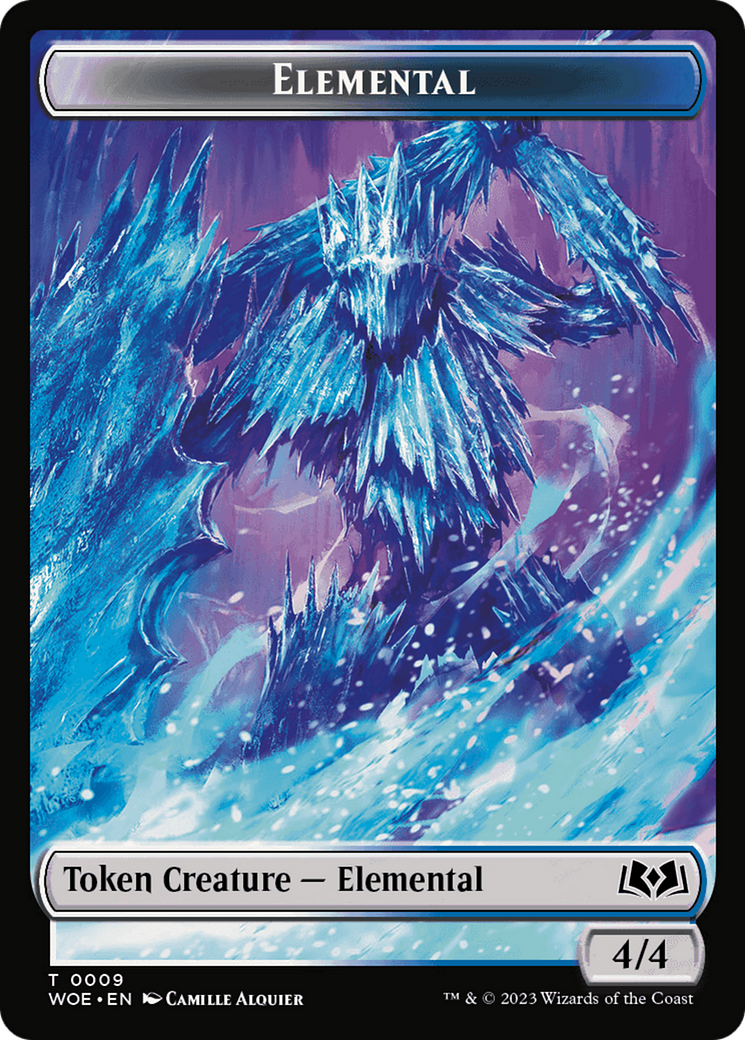 Elemental // Food (0011) Double-Sided Token [Wilds of Eldraine Tokens] | Good Games Morley