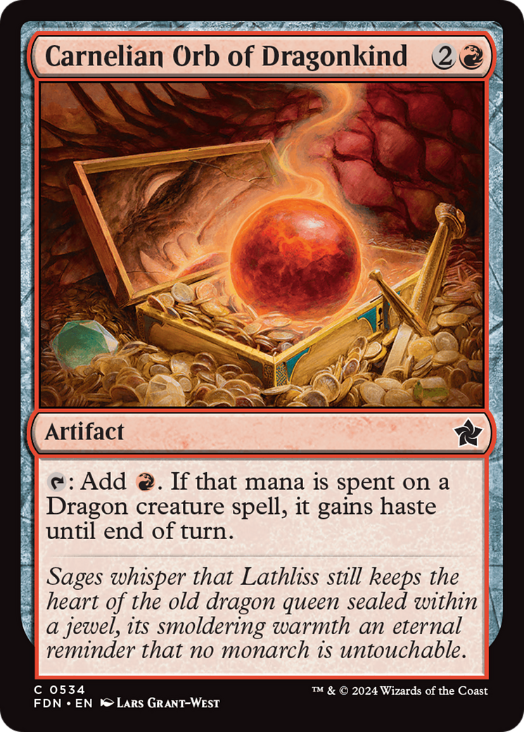 Carnelian Orb of Dragonkind [Foundations] | Good Games Morley