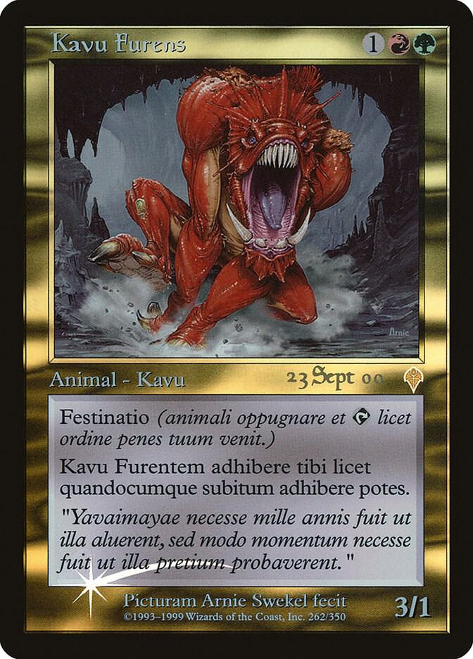 Raging Kavu Latin 262/1 (Prerelease Cards)  - Foil | Good Games Morley