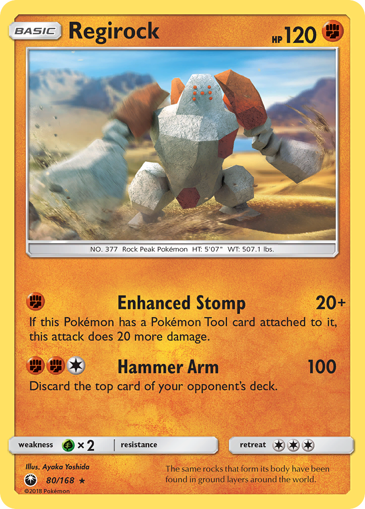 Regirock (80/168) [Sun & Moon: Celestial Storm] | Good Games Morley