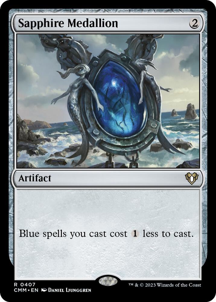 Sapphire Medallion 407/451 (Commander Masters)  | Good Games Morley