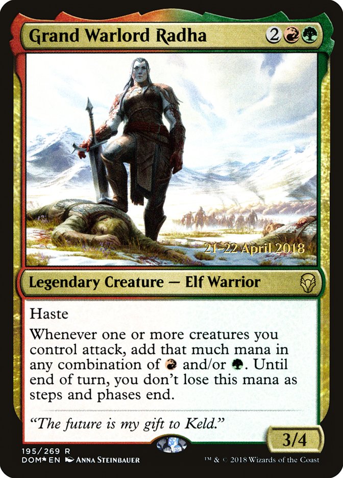 Grand Warlord Radha [Dominaria Prerelease Promos] | Good Games Morley
