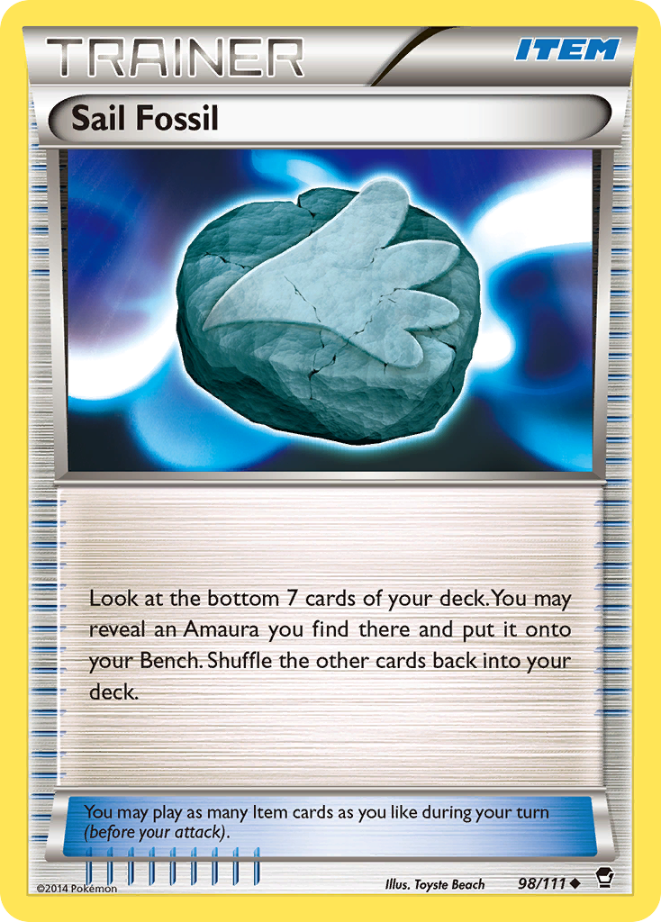 Sail Fossil (98/111) [XY: Furious Fists] | Good Games Morley
