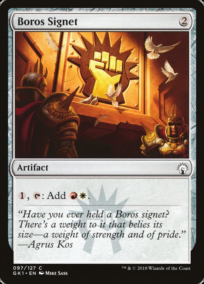 Boros Signet [Guilds of Ravnica Guild Kit] | Good Games Morley