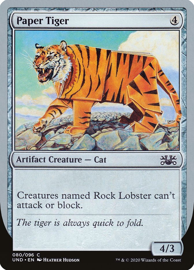 Paper Tiger [Unsanctioned] | Good Games Morley