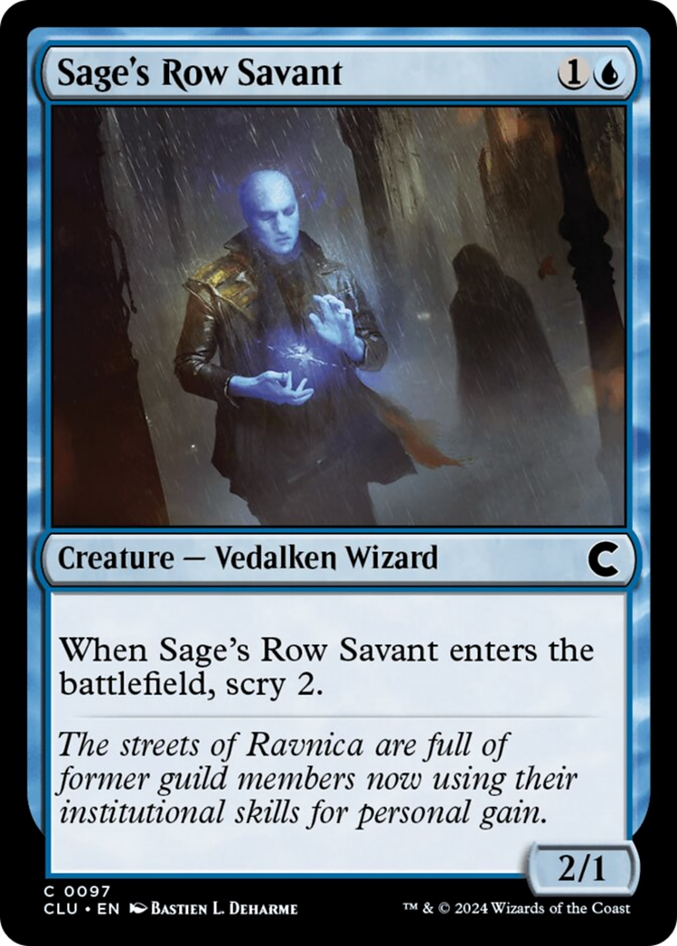 Sage's Row Savant [Ravnica: Clue Edition] | Good Games Morley