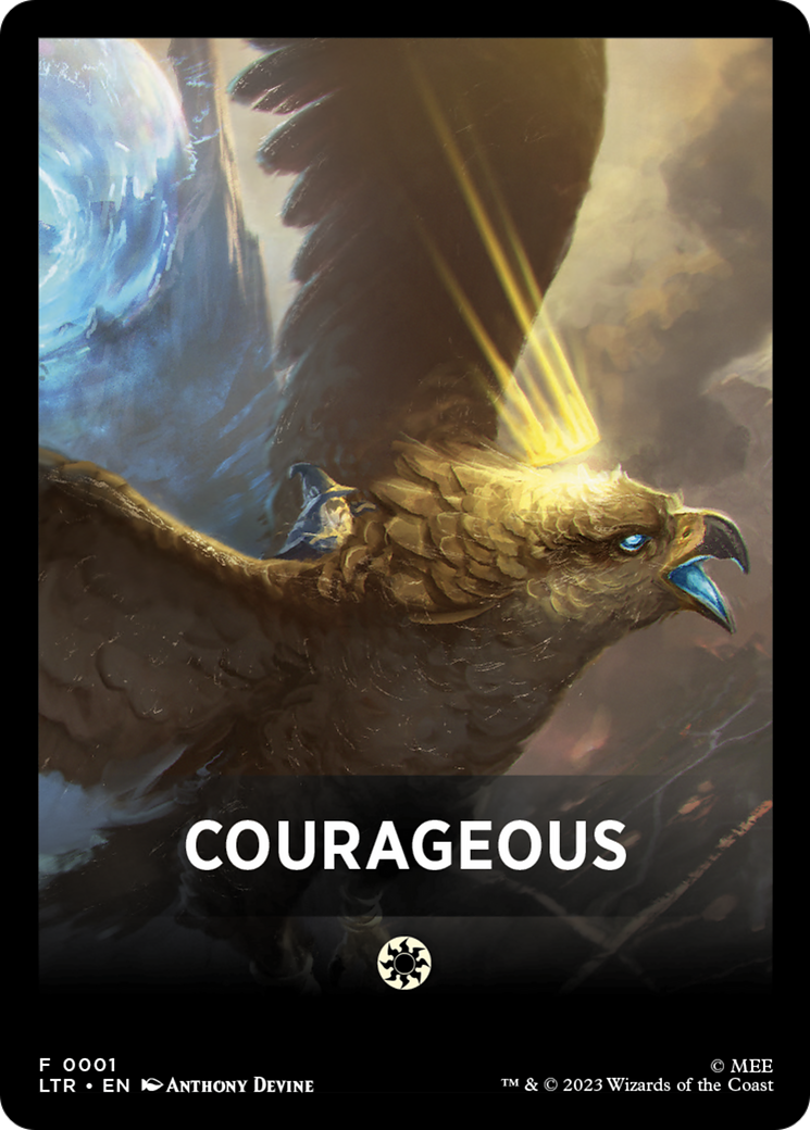 Courageous Theme Card [The Lord of the Rings: Tales of Middle-Earth Tokens] | Good Games Morley