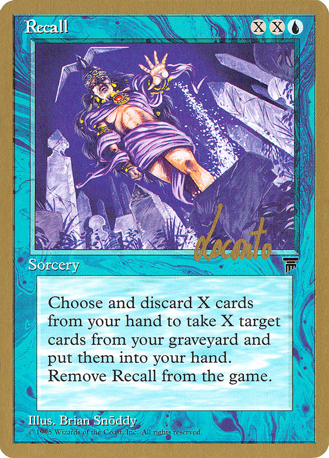 Recall (Michael Loconto) [Pro Tour Collector Set] | Good Games Morley
