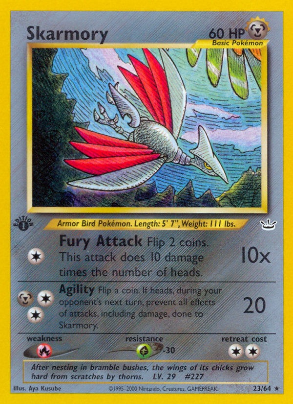 Skarmory (23/64) [Neo Revelation 1st Edition] | Good Games Morley