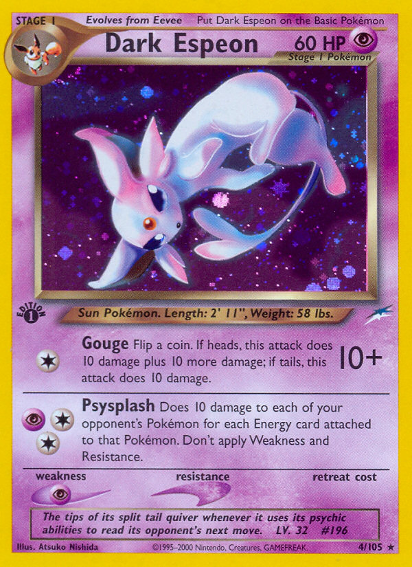 Dark Espeon (4/105) [Neo Destiny 1st Edition] | Good Games Morley