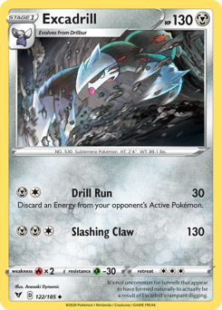 Excadrill (122/185) [Sword & Shield: Vivid Voltage] | Good Games Morley