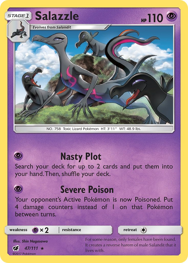 Salazzle (47/111) (Theme Deck Exclusive) [Sun & Moon: Crimson Invasion] | Good Games Morley