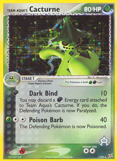 Team Aqua's Cacturne (1/95) [EX: Team Magma vs Team Aqua] | Good Games Morley