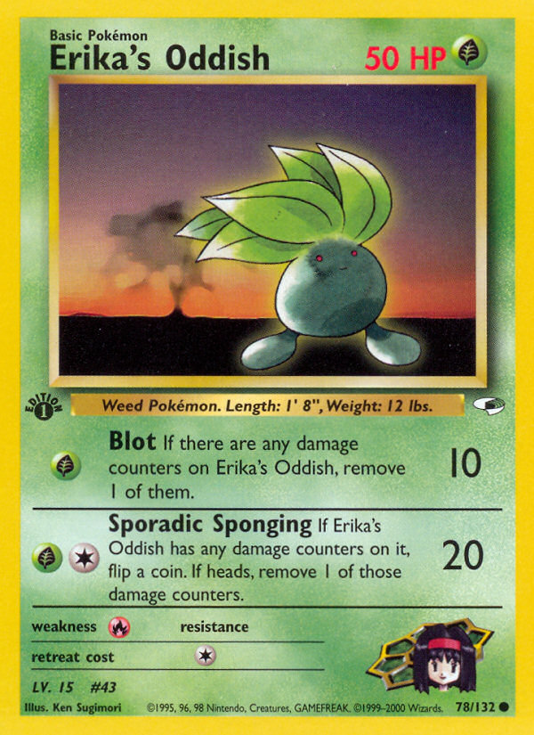 Erika's Oddish (78/132) [Gym Heroes 1st Edition] | Good Games Morley