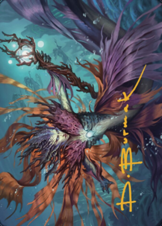 Vodalian Hexcatcher Art Card (Gold-Stamped Signature) [Dominaria United Art Series] | Good Games Morley