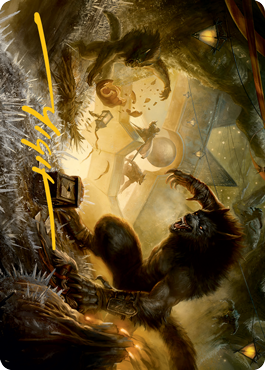 Storm the Festival Art Card (Gold-Stamped Signature) [Innistrad: Midnight Hunt Art Series] | Good Games Morley