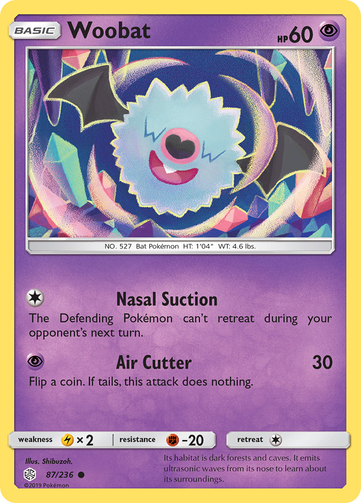 Woobat (87/236) [Sun & Moon: Cosmic Eclipse] | Good Games Morley
