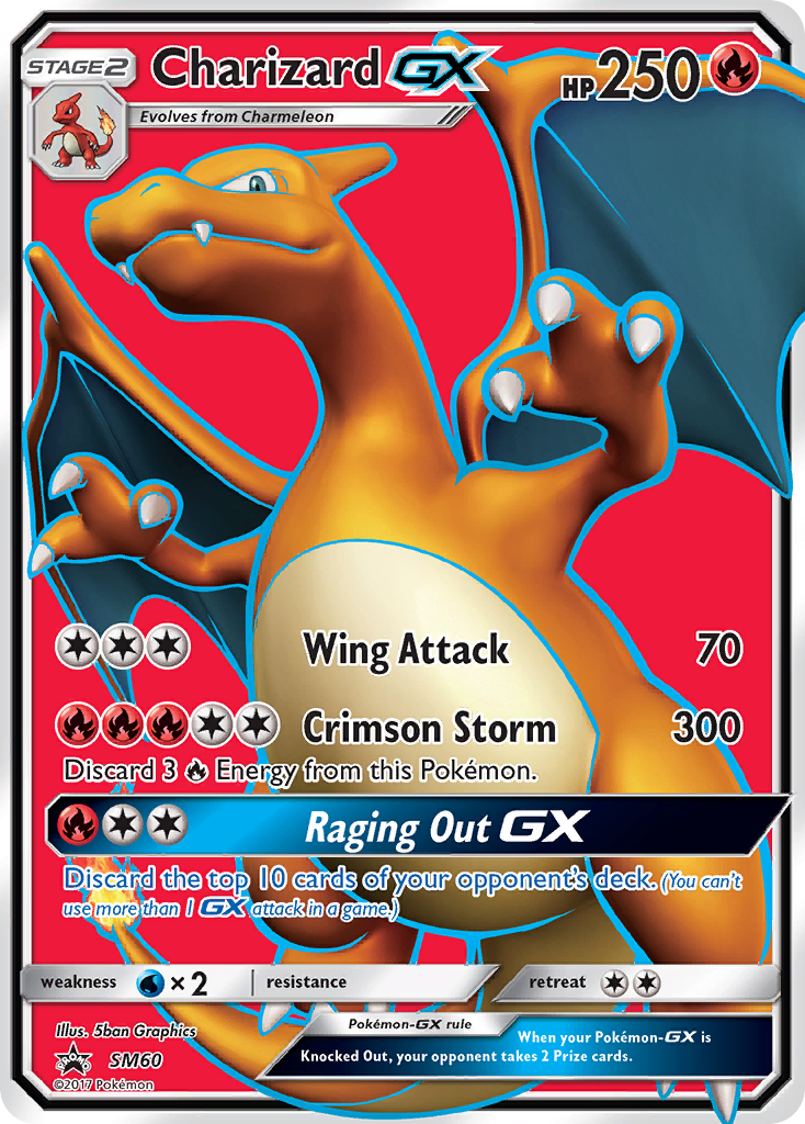 Charizard GX (SM60) [Sun & Moon: Black Star Promos] | Good Games Morley