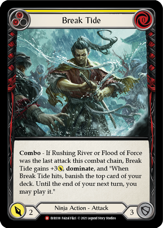 Break Tide [EVR038] (Everfest)  1st Edition Rainbow Foil | Good Games Morley
