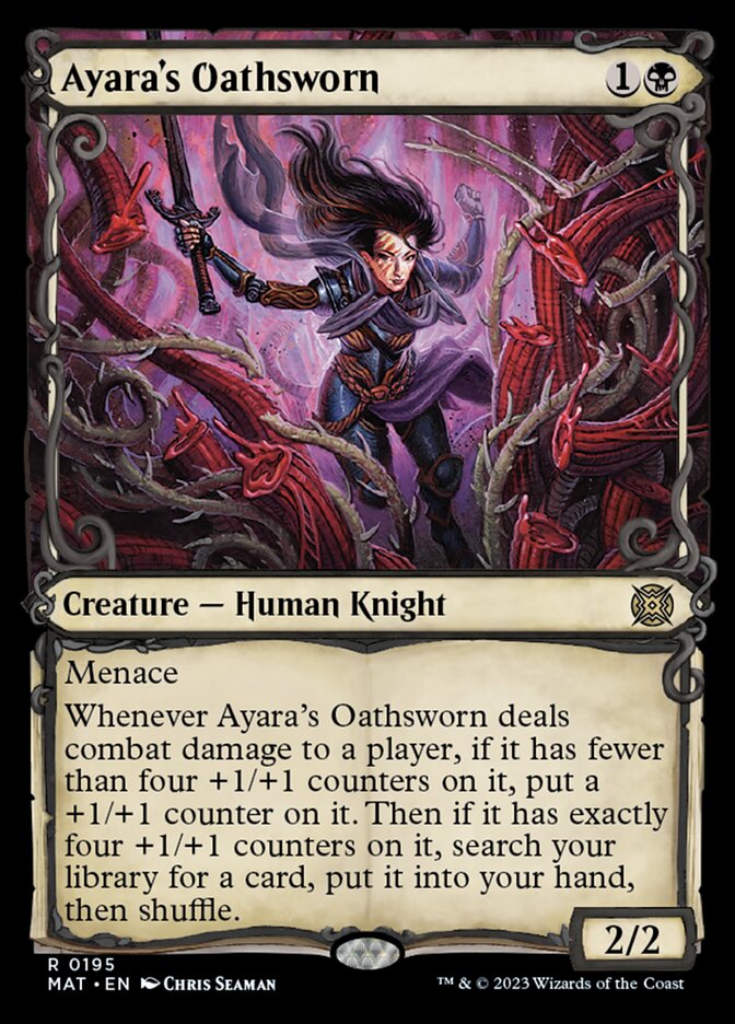 Ayara's Oathsworn (Showcase Halo Foil) [March of the Machine: The Aftermath] | Good Games Morley