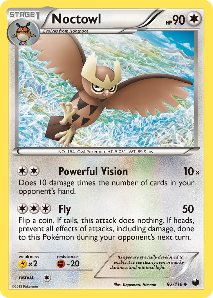 Noctowl (92/116) [Black & White: Plasma Freeze] | Good Games Morley