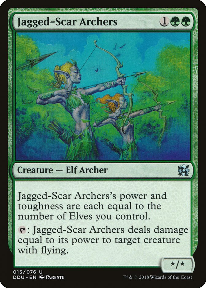 Jagged-Scar Archers [Duel Decks: Elves vs. Inventors] | Good Games Morley