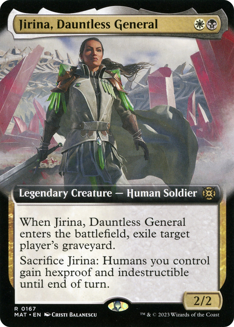 Jirina, Dauntless General (Extended Art) [March of the Machine: The Aftermath] | Good Games Morley