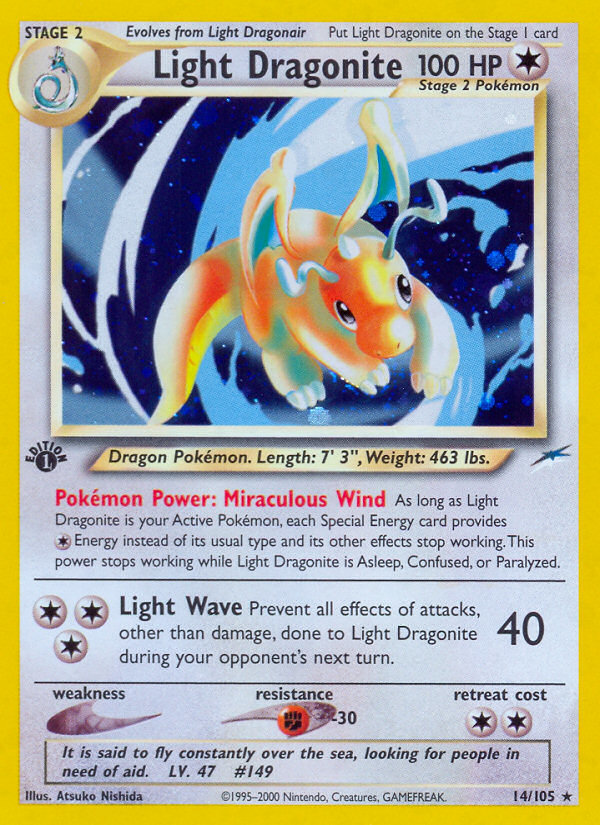 Light Dragonite (14/105) [Neo Destiny 1st Edition] | Good Games Morley