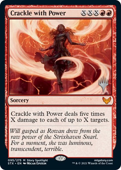 Crackle with Power (Promo Pack) [Strixhaven: School of Mages Promos] | Good Games Morley