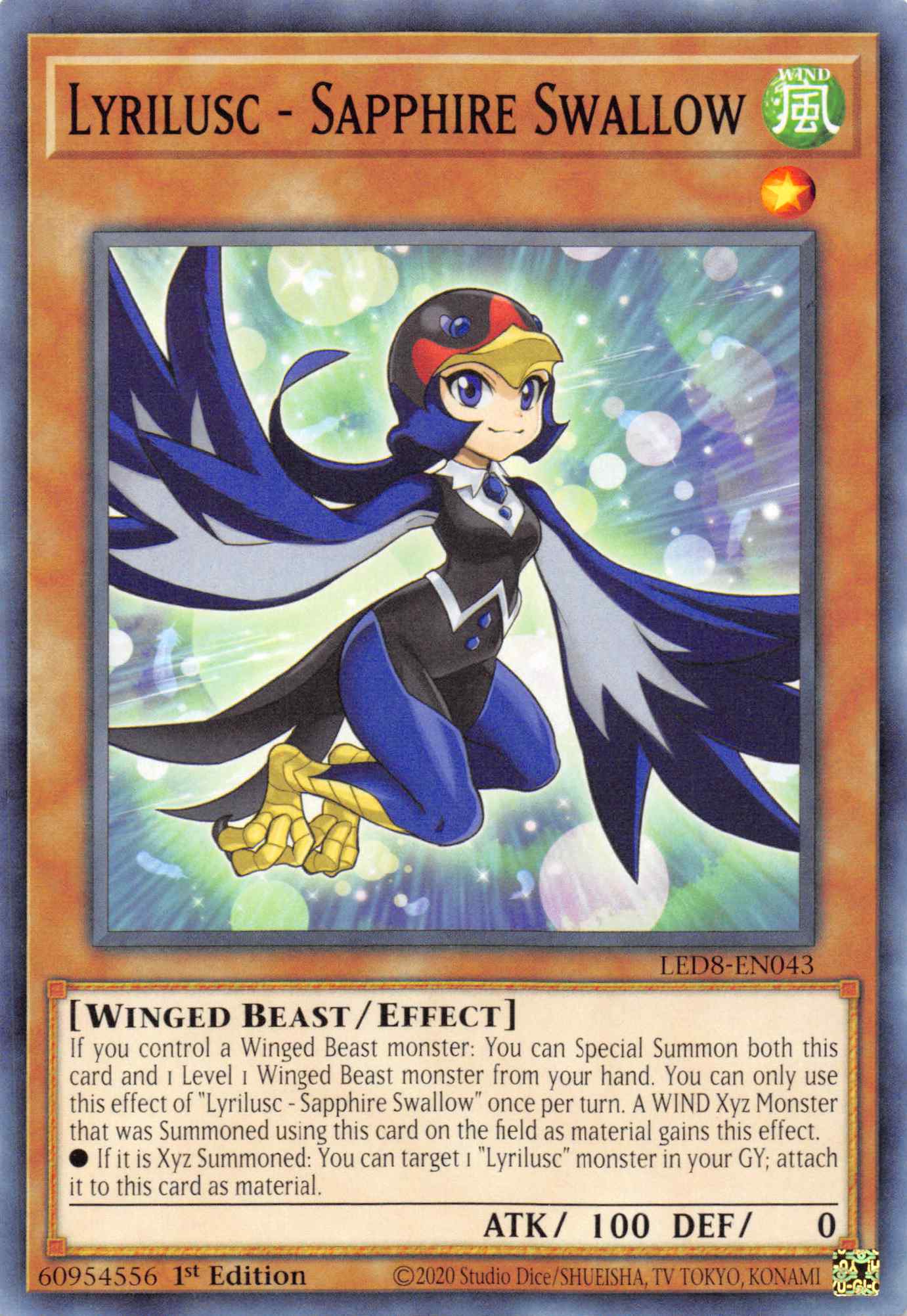 Lyrilusc - Sapphire Swallow [LED8-EN043] Common | Good Games Morley
