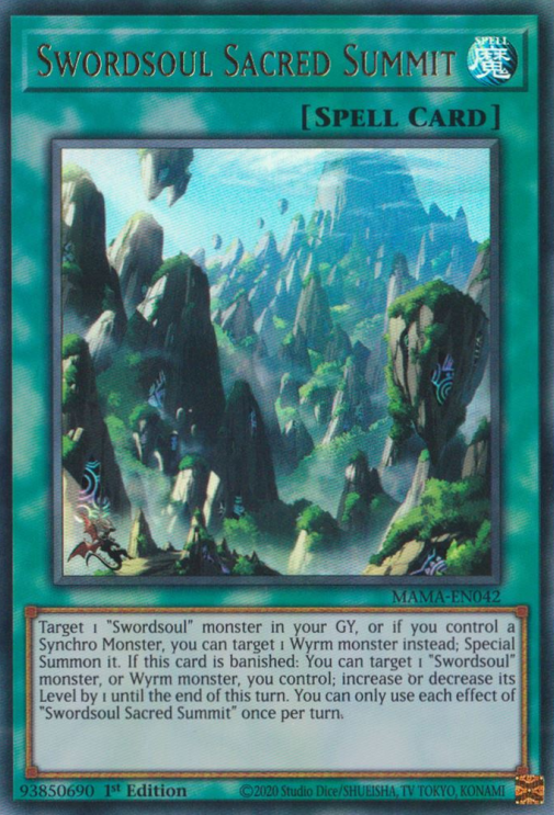 Swordsoul Sacred Summit [MAMA-EN042] Ultra Rare | Good Games Morley