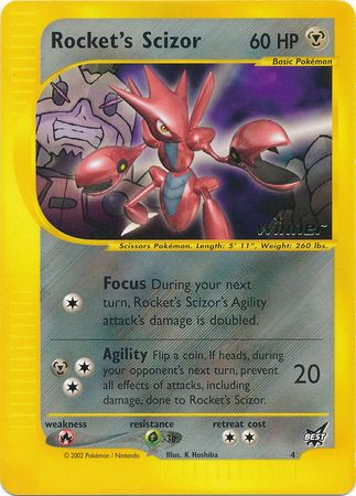Rocket's Scizor (4) (Winner) [Best of Promos] | Good Games Morley