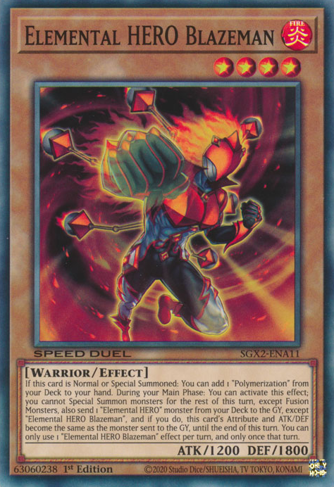Elemental HERO Blazeman [SGX2-ENA11] Common | Good Games Morley