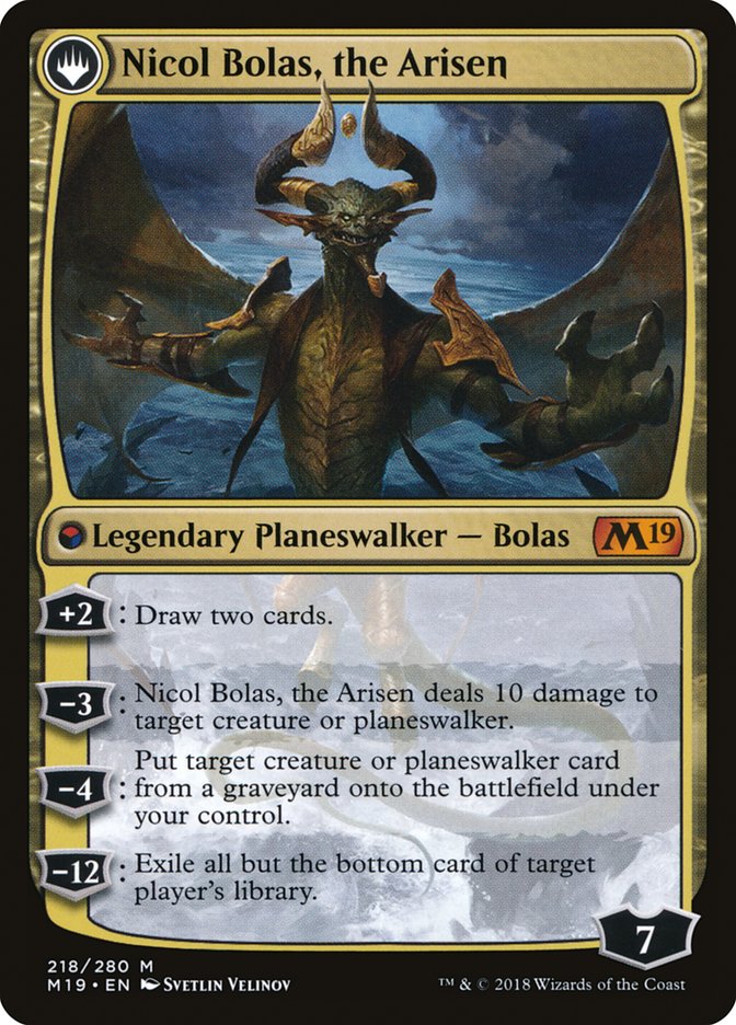 Nicol Bolas, the Ravager // Nicol Bolas, the Arisen [Core Set 2019] | Good Games Morley